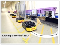 Automated Guided Vehicle Weasel®, E-Commerce, Supply Chain, Hermes Fulfilment GmbH